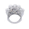 Bague 56 Bague Chanel, Baroque, or blanc, diamants, perles de culture. 58 Facettes 32342