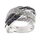 Bague 57 Bague bandeau diamants et saphirs 58 Facettes 24509