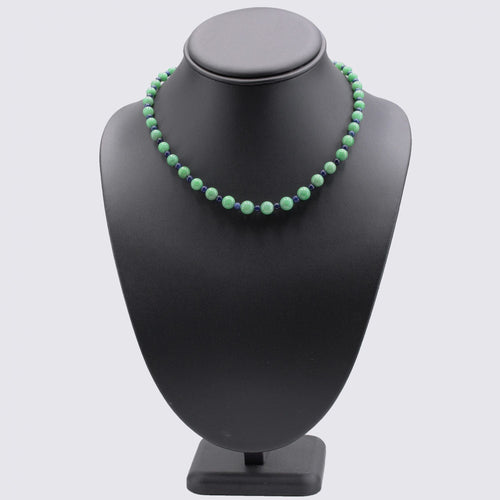 Collier Collier de jade et sodalite 58 Facettes 07-106B