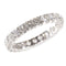 Bague 57 Alliance en or blanc, diamants 58 Facettes 12196-0004