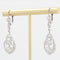 Boucles d'oreilles Boucles d'oreilles anciennes or blanc diamants 58 Facettes 22-257