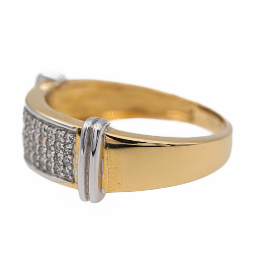 Bague 54 Bague Bandeau Or jaune Diamant 58 Facettes 2719339CN