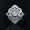Bague 54 Bague diamants or blanc style art déco 58 Facettes 22-427