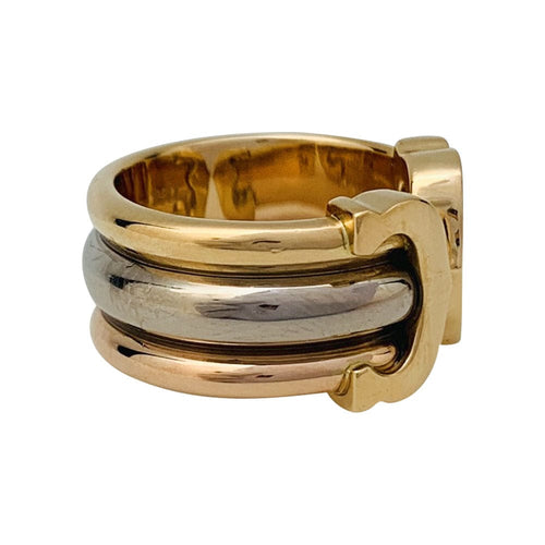 Bague 47 Bague Cartier, "C de Cartier", trois ors. 58 Facettes 31302