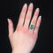 Bague 55 Bague marguerite tourmaline et diamants 58 Facettes 23-125