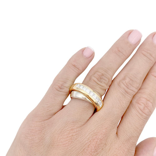 Bague 52 Bague Cartier, "Odyssée", deux ors, diamants. 58 Facettes 33057