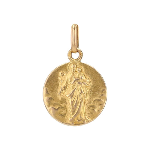 Pendentif Médaille Saint Joseph au lys 58 Facettes 18-002A