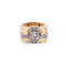Bague Bague Tank en platine et or 58 Facettes 1