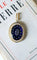 Pendentif Médaillon ouvrant Or jaune Argent Email Diamants Perles 58 Facettes
