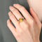 Bague 54 / Citrine / Or Jaune BAGUE "MOON" OR & CITRINE 58 Facettes BO/220040