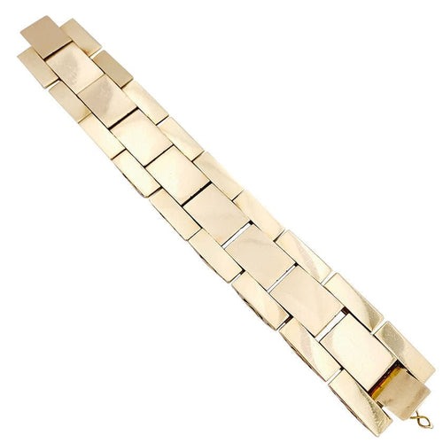 Bracelet Bracelet Tank or rose et or jaune. 58 Facettes 33344