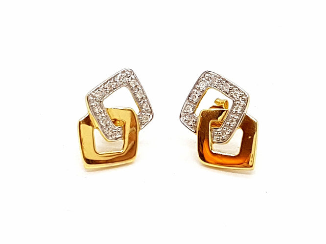 Boucles d'oreilles Boucles d'oreilles Or jaune Diamant 58 Facettes 06440CD