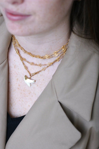 Pendentif Pendentif vintage dent de requin sur or 58 Facettes