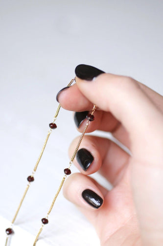 Collier Collier vintage or et perles de grenat 58 Facettes