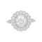 Bague 52 Bague marguerite en or blanc et diamants. 58 Facettes 31236
