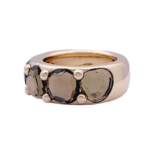 Bague 55 Bague Pomellato, "Narciso", or rose, quartz fumé. 58 Facettes 33596