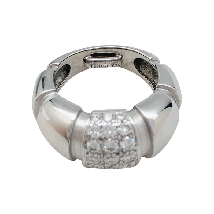 Bague 47 Bague Mauboussin, "Nadja", or blanc, diamants. 58 Facettes 31214