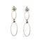 Boucles d'oreilles Boucles d'oreilles pendantes 2 ovales 58 Facettes 29414