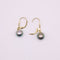Boucles d'oreilles Dormeuses en or jaune, perles de Tahiti 58 Facettes