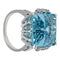 Bague 51 Bague Aigue Marine, or blanc et diamants. 58 Facettes 31463