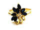 Bague 52 Bague Fleur Or jaune Saphir 58 Facettes 1292374CN