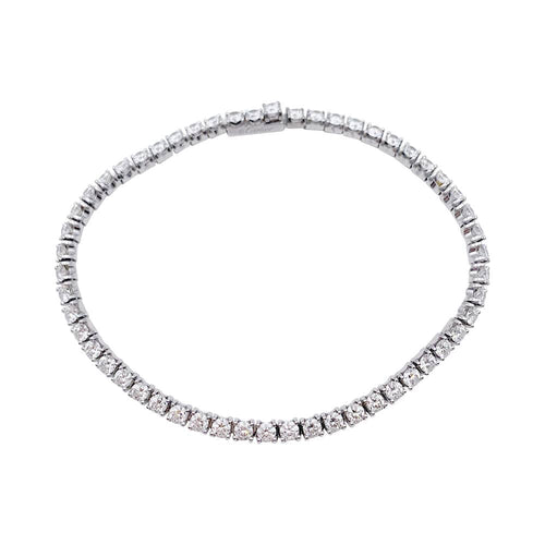 Bracelet Bracelet Cartier, Lignes Essentielles, or blanc, diamants. 58 Facettes 32426