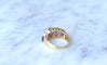 Bague Bague jarretière améthystes et diamants 58 Facettes
