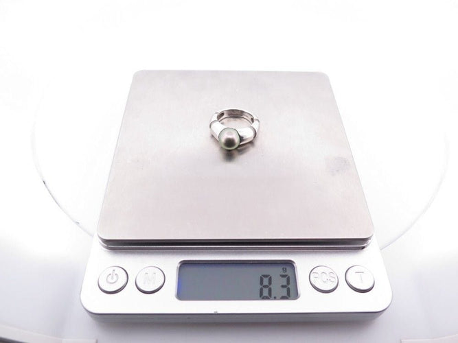 Bague 49 bague MAUBOUSSIN nadja en or blanc 18k 8.2gr & perle de tahiti 58 Facettes 257825