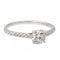 Bague 52 Bague Solitaire Or blanc diamant 58 Facettes 2376866CN