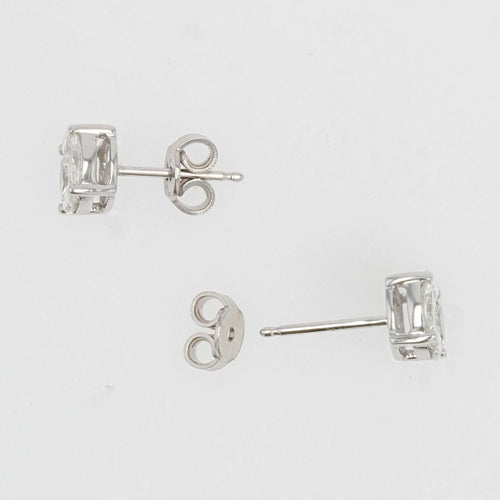 Boucles d'oreilles Puces d'oreilles diamants 1,13 carat et or blanc 58 Facettes 22-173