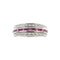 Bague 55 Bague Art Déco avec saphirs, rubis et diamants 58 Facettes 28944