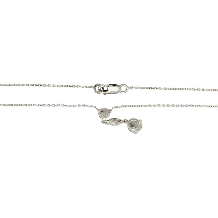 Collier Collier en or blanc, diamants. 58 Facettes 31939