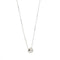 Collier Collier or blanc avec diamant de 0,15 ct 58 Facettes 25854