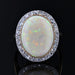 Bague 54 Bague ancienne opale et diamants 58 Facettes 22-283