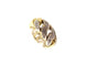 Bague 58 vintage bague POMELLATO gourmette or blanc et jaune 18k et diamants 58 Facettes 253587
