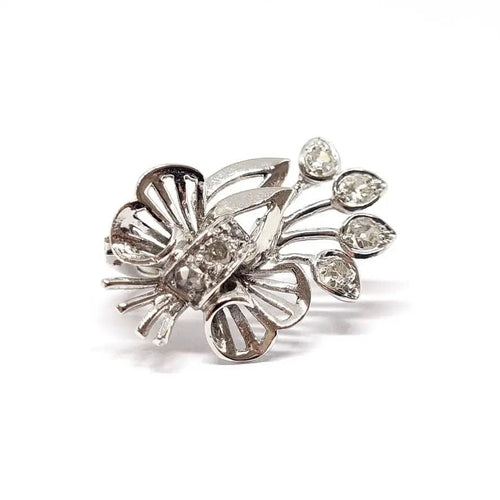 Boucles d'oreilles Boucles d'oreilles vintage diamants & or blanc 58 Facettes