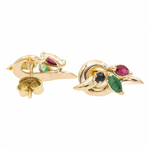 Boucles d'oreilles Boucles d'oreilles Or jaune Emeraude 58 Facettes 1719179CN