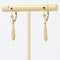 Boucles d'oreilles Boucles d'oreilles gouttes d'or strié 58 Facettes 19-456F