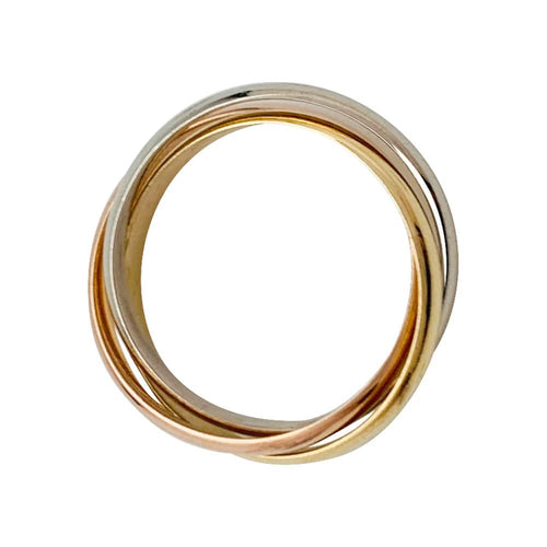 Bague 53 Bague Cartier, "Trinity", trois ors, petit modèle. 58 Facettes 31300
