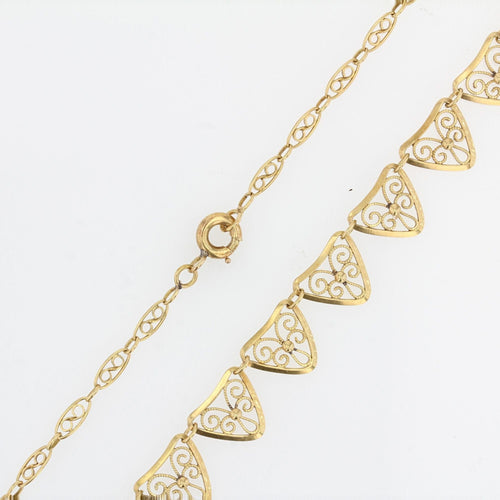 Collier Collier en or ancien draperie 58 Facettes 22-302