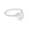 Bague 53 Solitaire platine, diamant 1,71 carat. 58 Facettes 33585