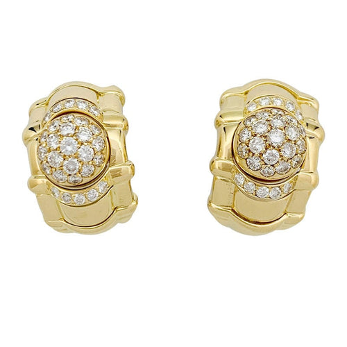 Boucles d'oreilles Boucles d'oreilles Piaget "Tanagra" en or jaune et diamants. 58 Facettes 31196