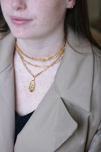 Pendentif Pendentif Art Déco fleur or jaune et émail 58 Facettes