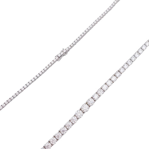 Collier Collier rivière diamants en or blanc. 58 Facettes 33229