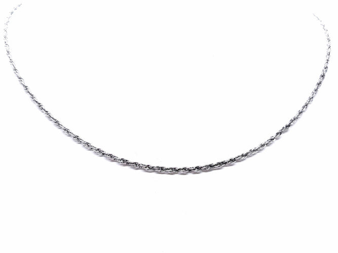 Collier Collier Chaîne Or blanc 58 Facettes 06048CD