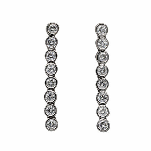 Boucles d'oreilles Boucles d'oreilles Ligne Or blanc Diamant 58 Facettes 2826008CN