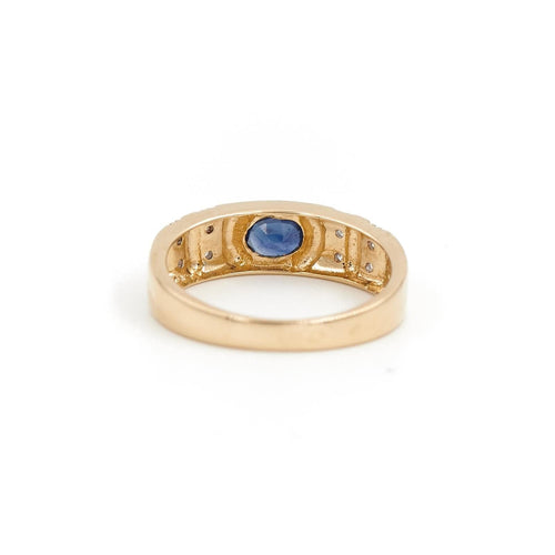 Bague 53 Bague Jonc Or jaune Saphir 58 Facettes 1913084CN