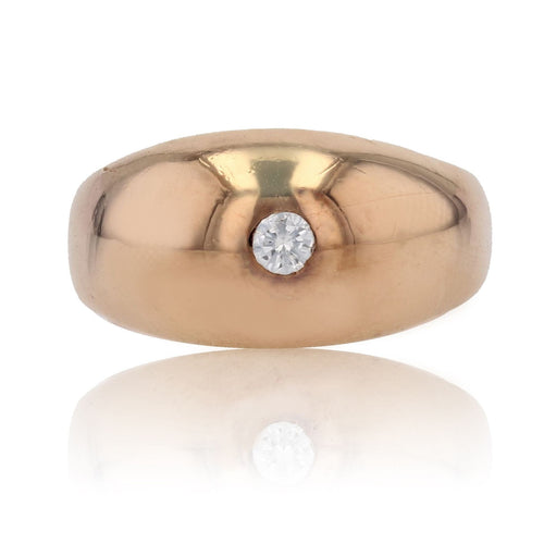 Bague 55 Bague jonc bombé diamant 58 Facettes 14-286