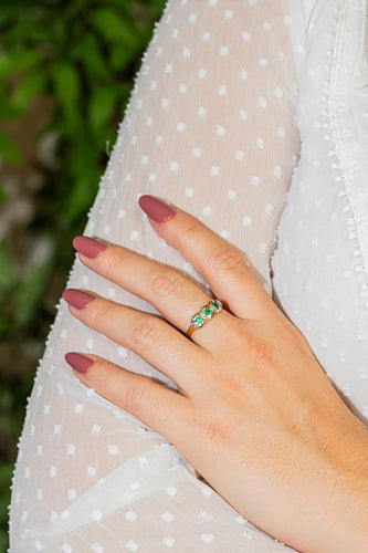 Bague 54 Bague Or jaune Emeraude 58 Facettes 2679577CN