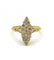 Bague 55 / Jaune et blanc / Or 750 Bague Marquise Or et diamants 58 Facettes 190115R